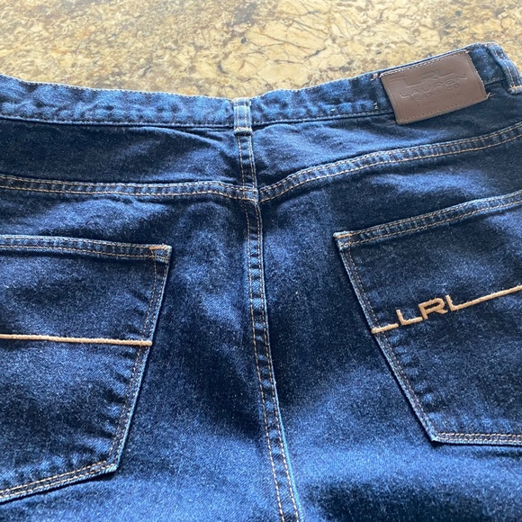 Ralph Lauren Dark Blue Denim Jeans Size 14 Classic Straight Worn 3 Times - Picture 6 of 6